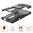 Dual Layer Rugged Tough Case & Stand for OnePlus 7 Pro - Black